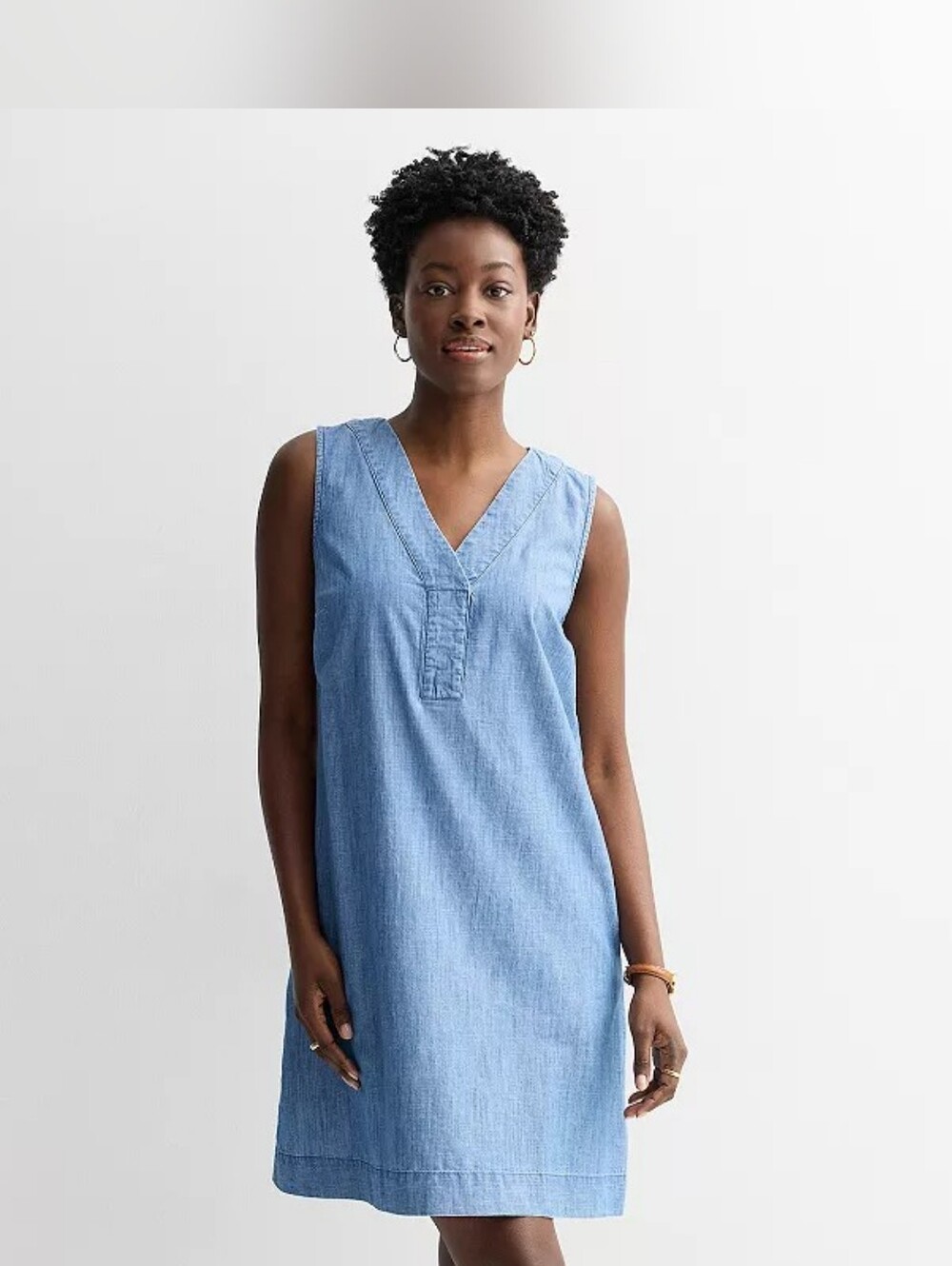 Women's Sonoma Goods For Life® Everyday Shift Dress, Chambray.